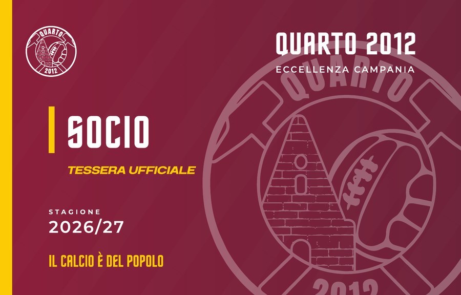 Tessera Socio Quarto 2012, versione rossa, fronte
